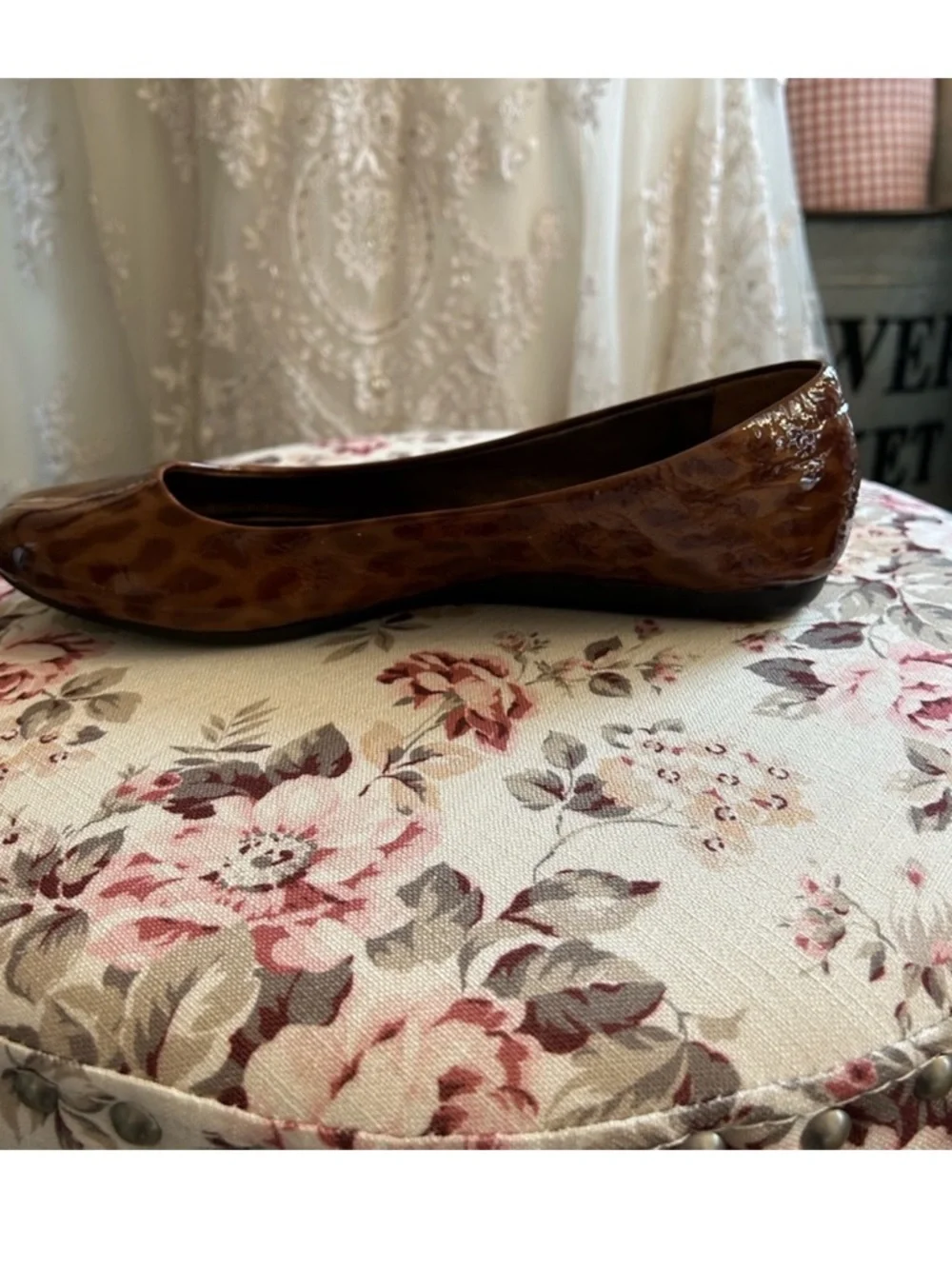 Coach Tortoise Patent Leather Flats - Picture 9 of 11